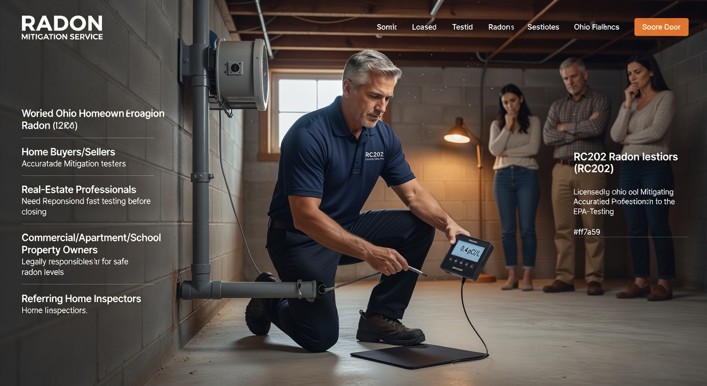 Radon Mitigation Galion OH | Licensed RC202 Pros
