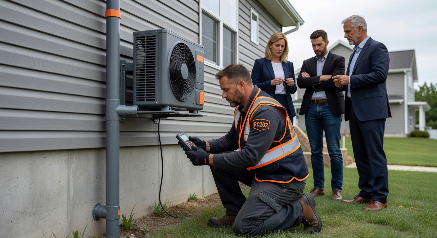 radon mitigation pipe fan exterior installation