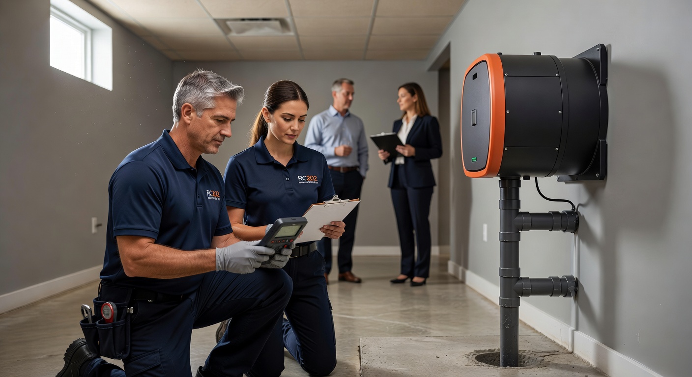 Radon Mitigation team professional environment