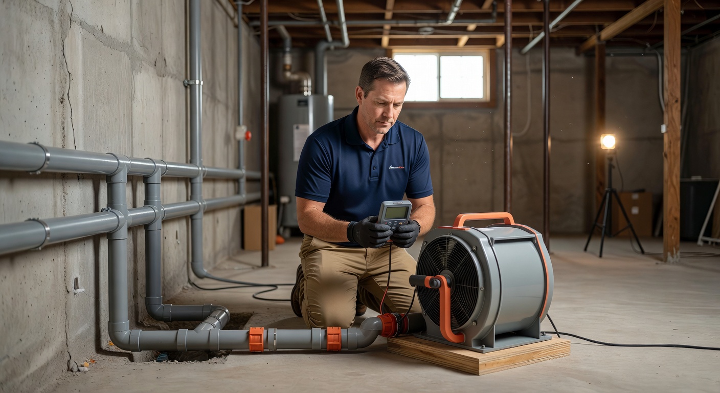 Radon Mitigation professional Gann Brinkhaven