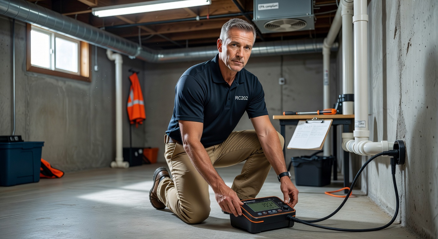 radon testing professional Ohio home inspection