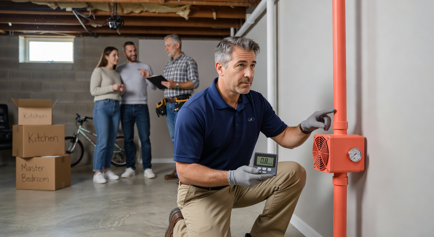 radon test kit professional measurement Amberley Ohio home