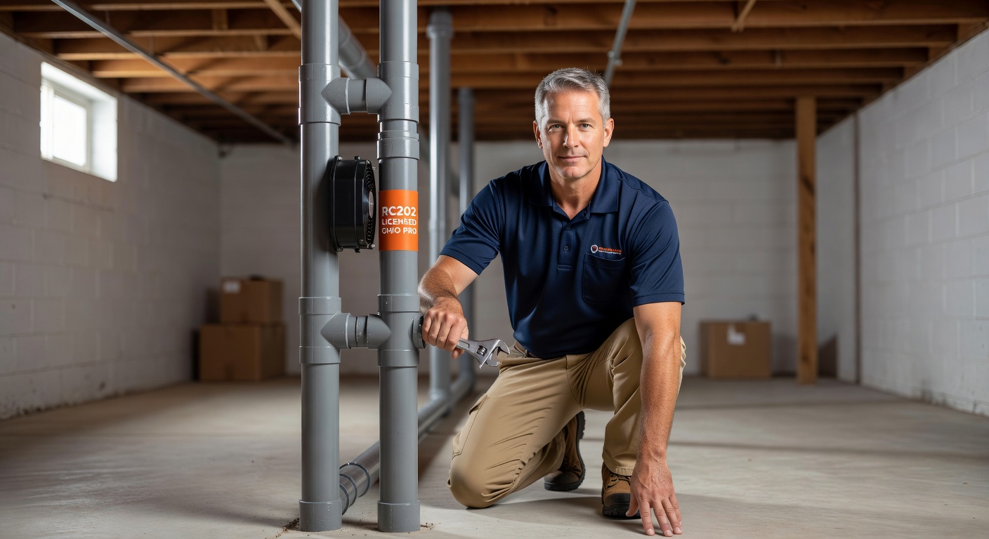 radon mitigation pvc pipe basement professional