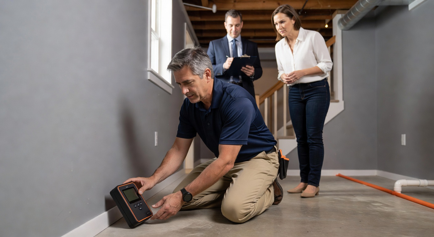 radon test monitor New Haven Ohio home
