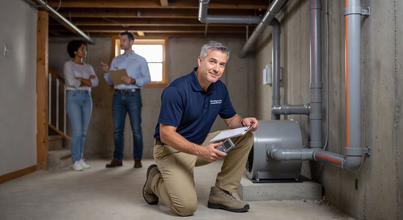 Radon Mitigation professional New Haven Township