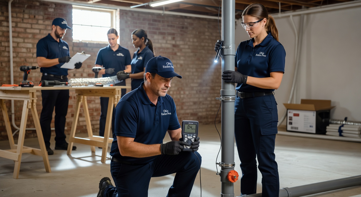 Radon Mitigation team professional environment