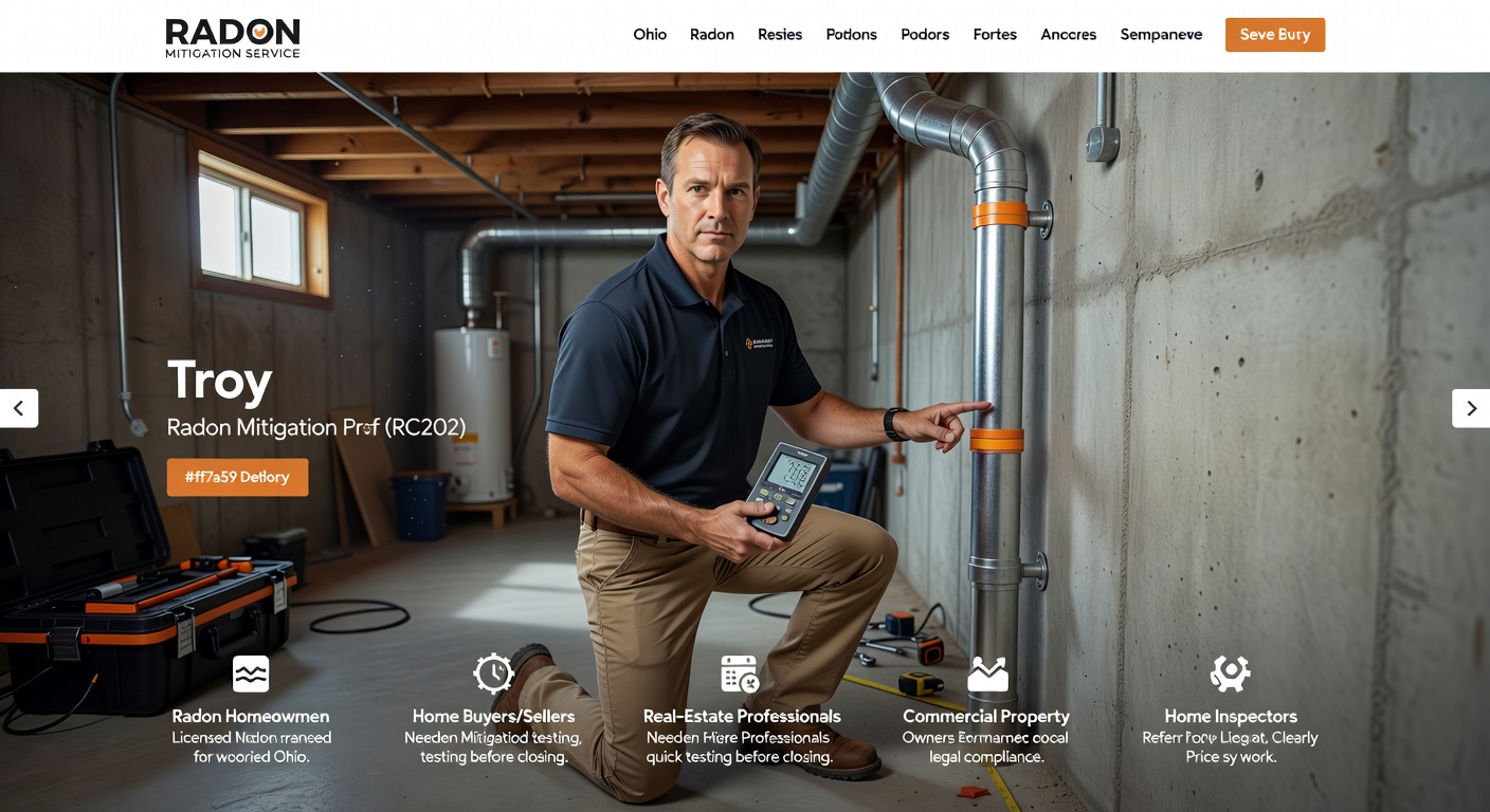 Radon Mitigation Troy OH | Licensed RC202 Pros