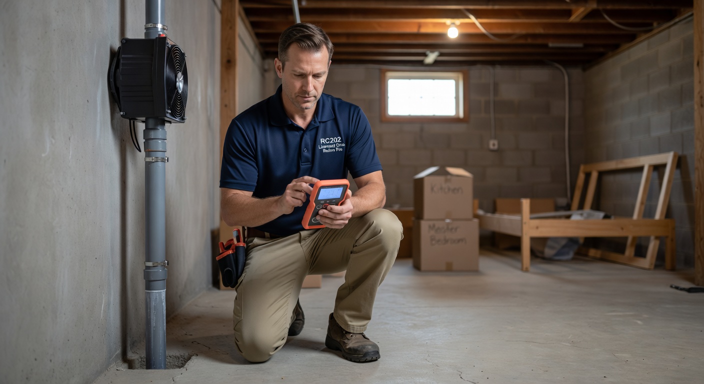Radon Mitigation professional New London Township