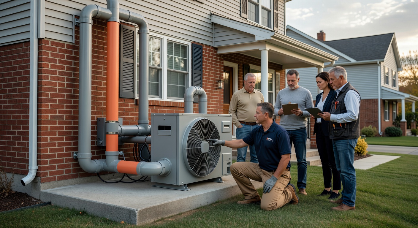 radon mitigation fan PVC pipe exterior Ohio house