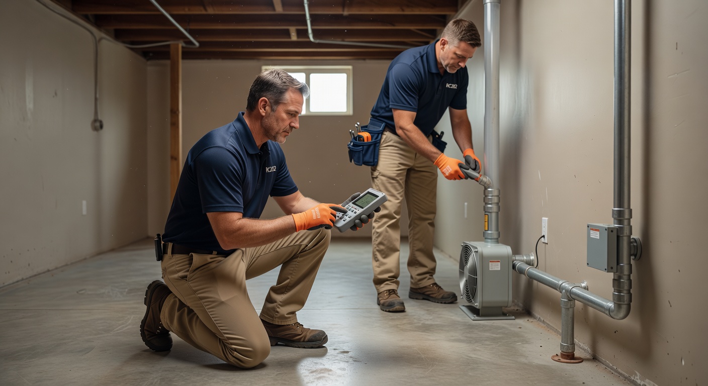 Radon Mitigation team professional environment