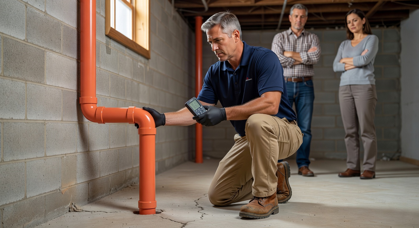 radon mitigation contractor sub-slab depressurization PVC pipe