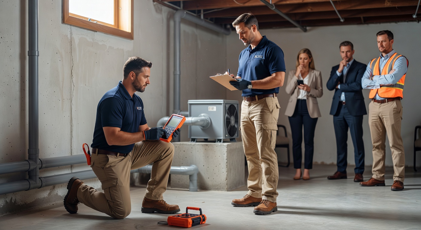Radon Mitigation team professional environment