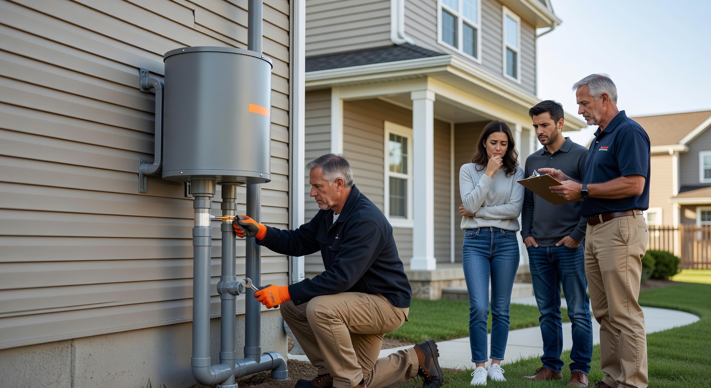 radon fan exterior wall installation residential