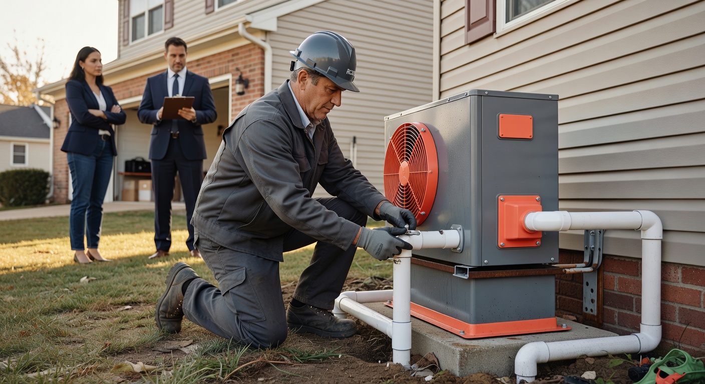 radon mitigation fan exterior installation residential home