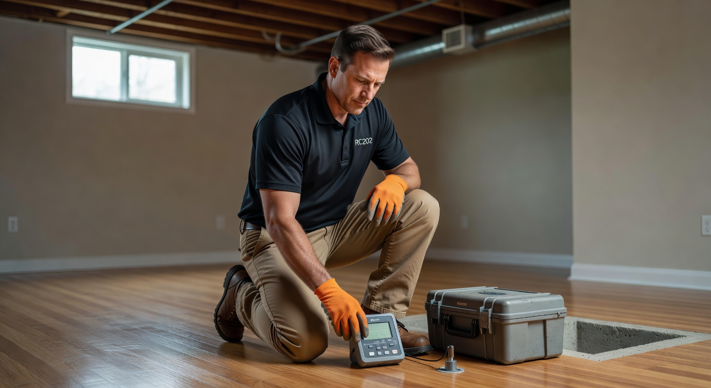 radon technician testing home Ohio licensed professional