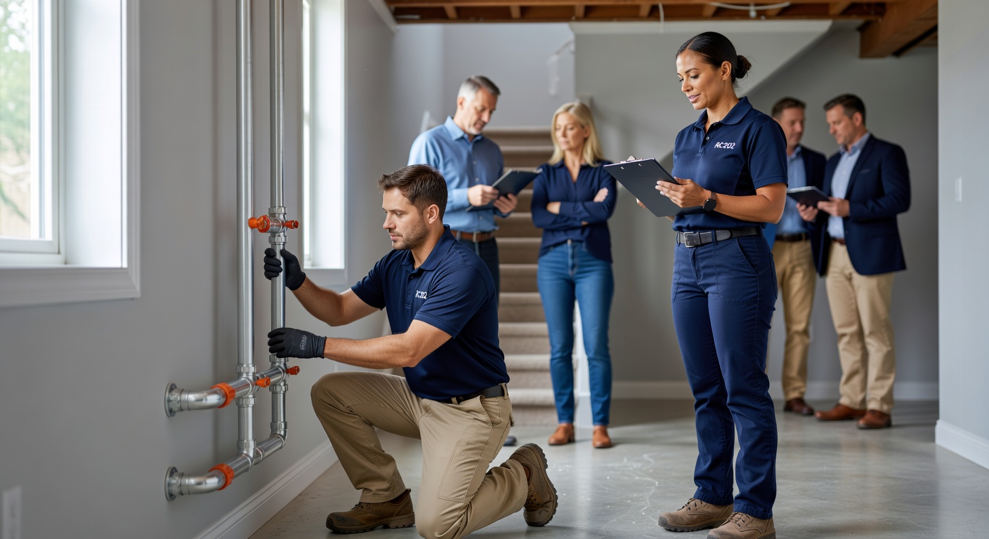 Radon Mitigation team professional environment