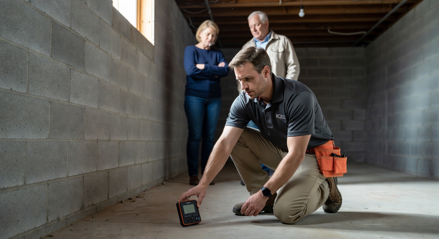 radon test continuous monitor Ohio home