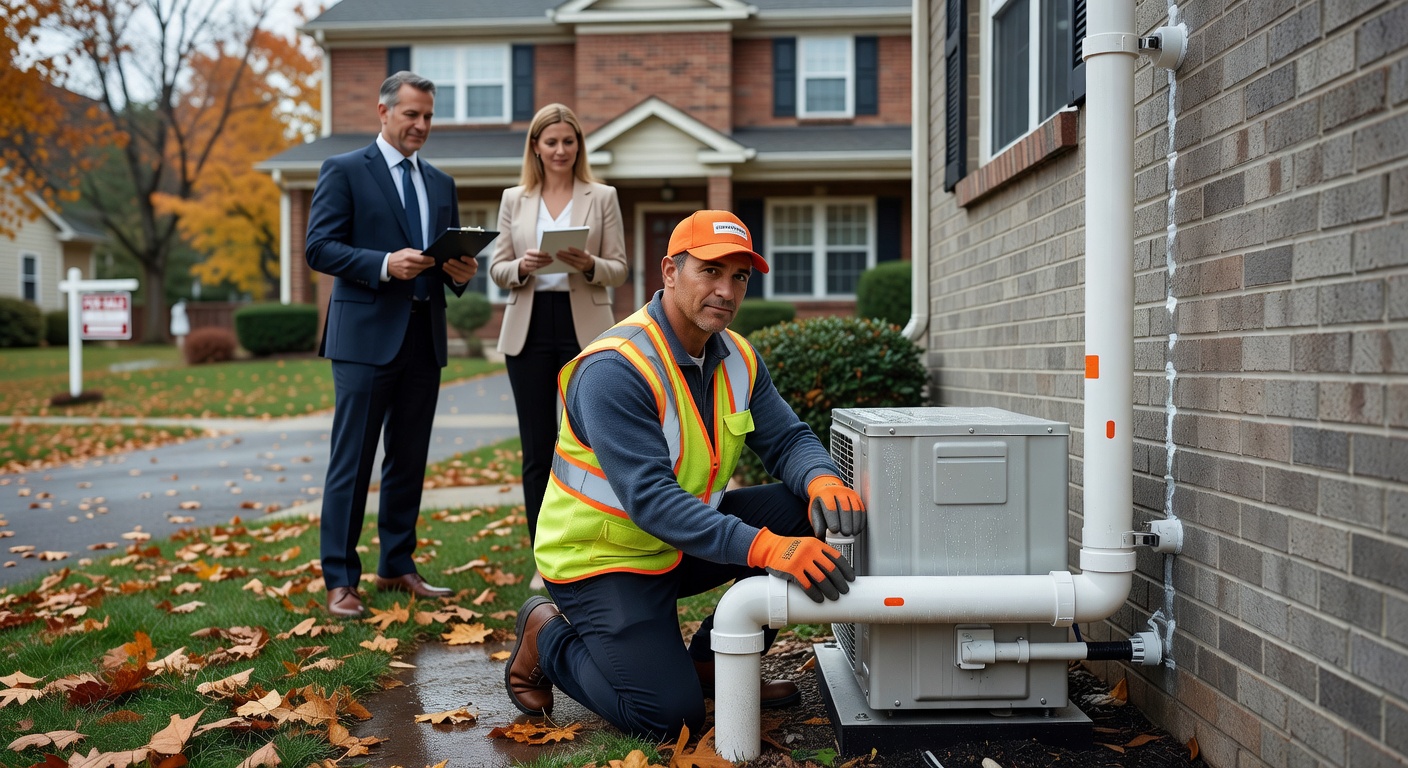 radon mitigation fan exterior pipe residential home