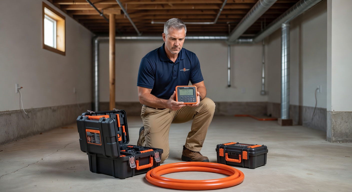radon mitigation technician testing equipment Ohio