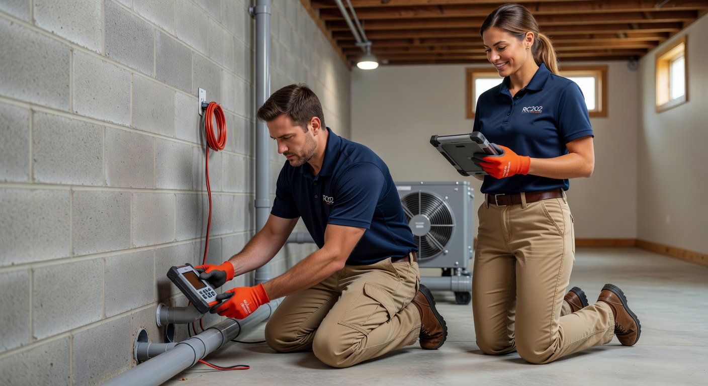 Radon Mitigation team professional environment