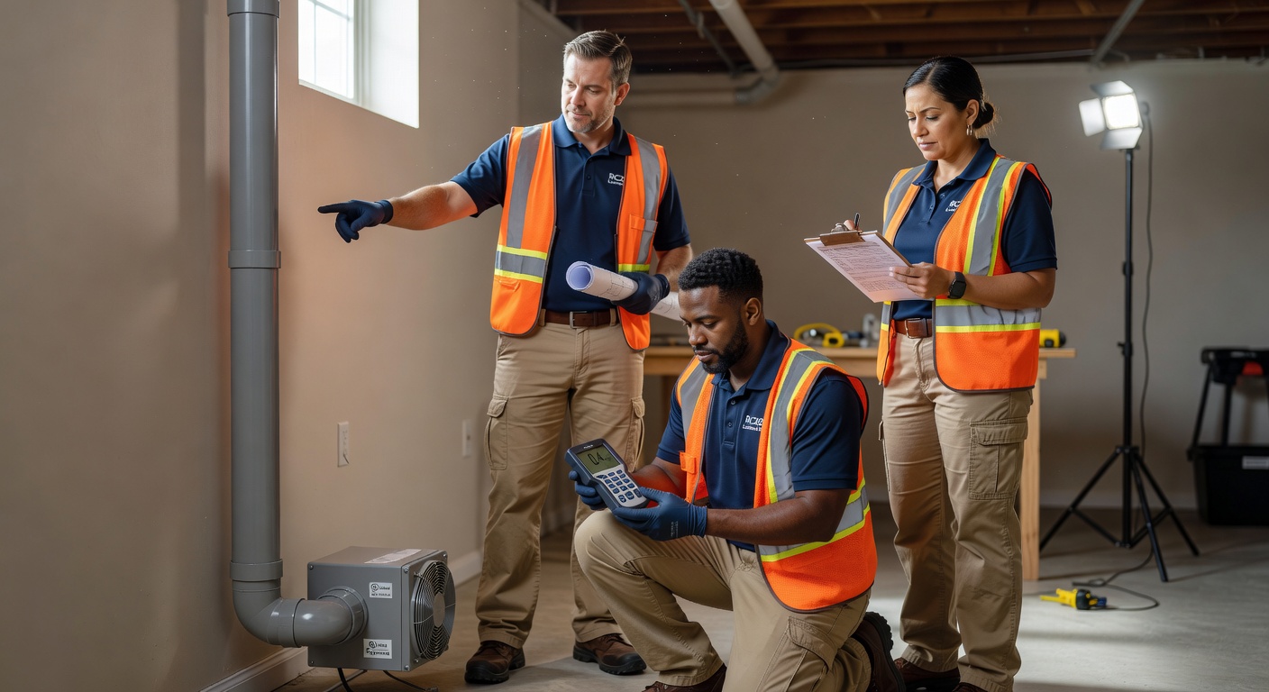 Radon Mitigation team professional environment