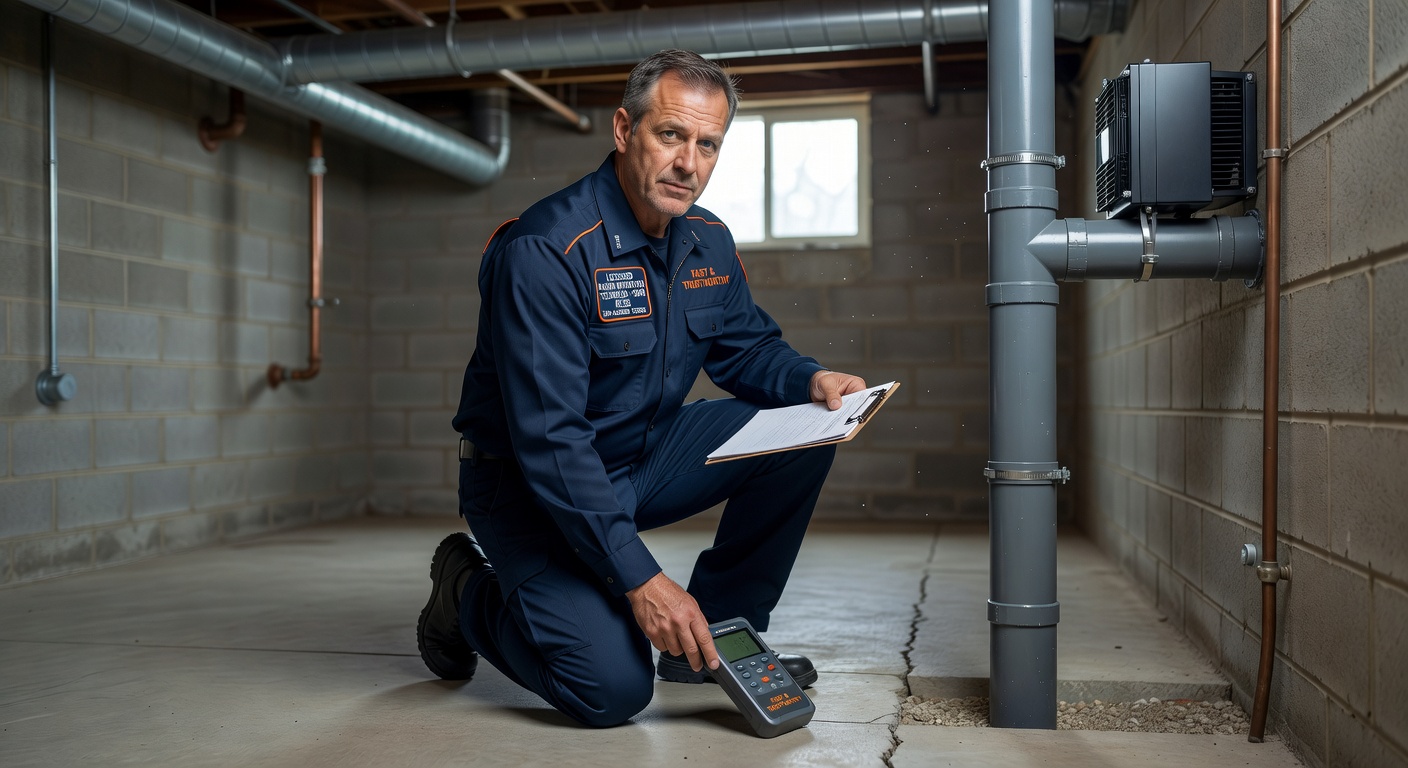 licensed radon mitigation technician Ohio professional uniform