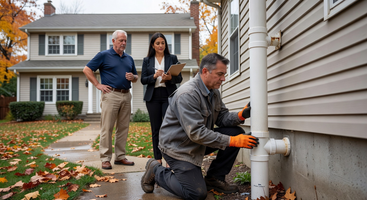 radon mitigation fan exterior pipe residential home