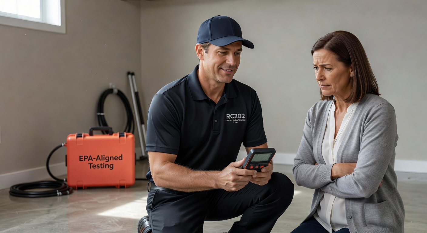 licensed radon mitigation professional Ohio home consultation