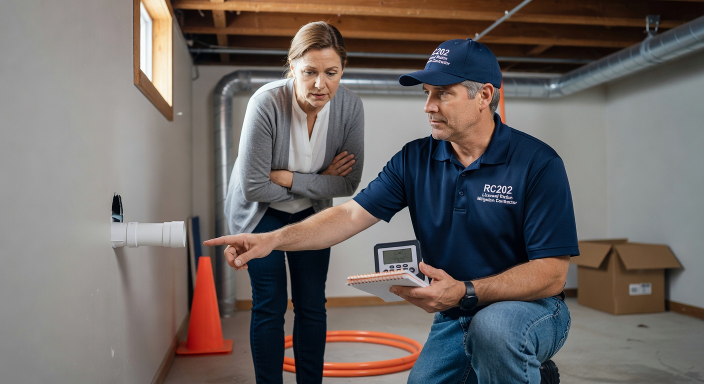 licensed radon mitigation contractor Ohio homeowner consultation