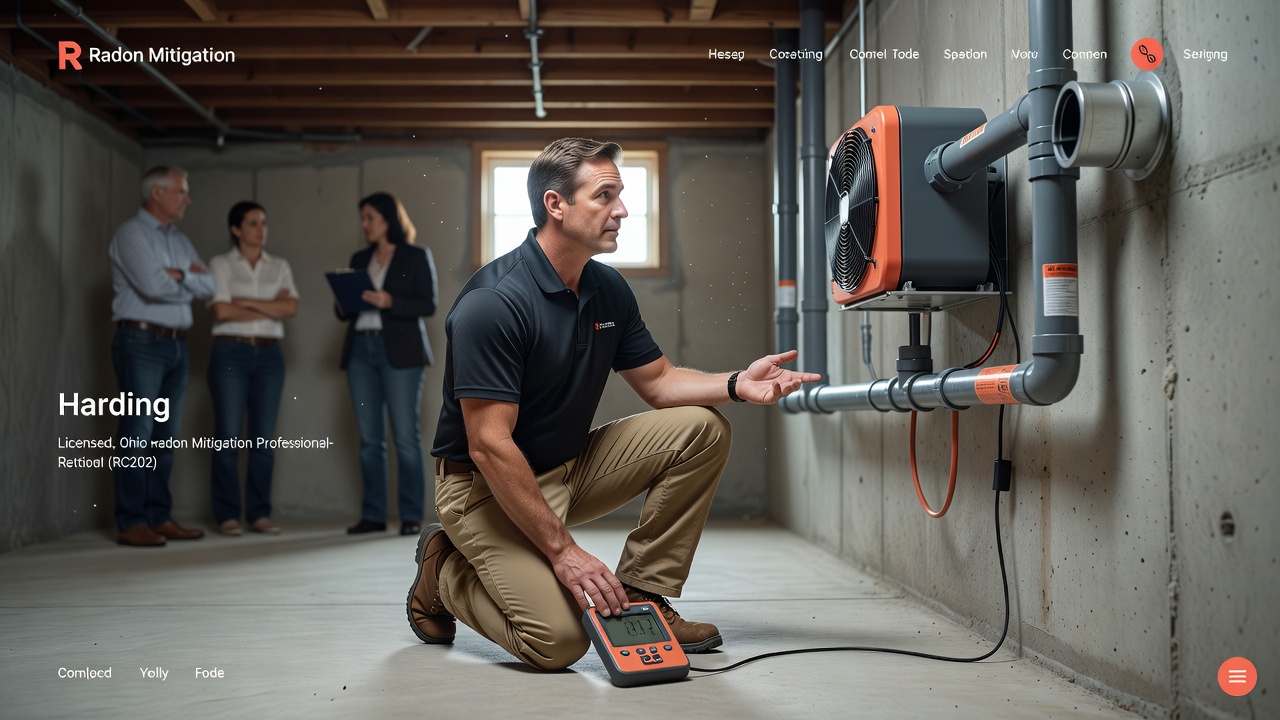 Radon Mitigation Harding OH | Licensed RC202 Pros
