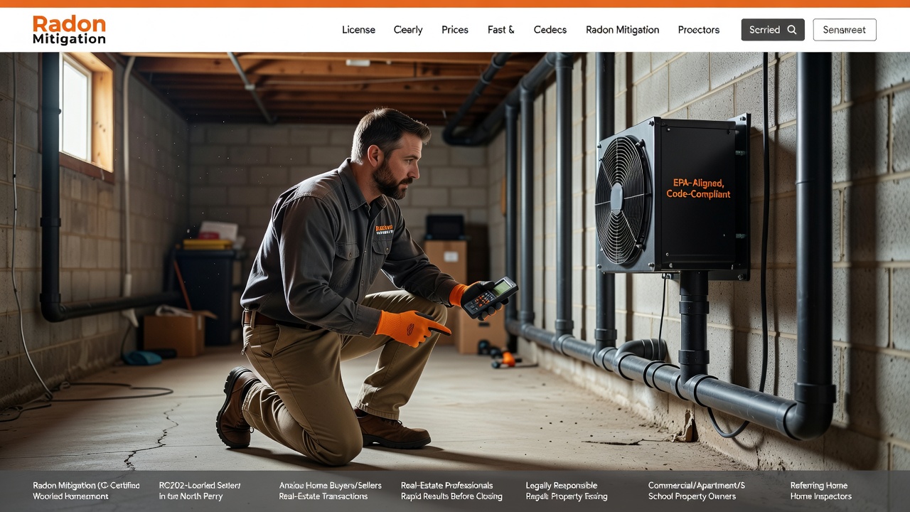 Radon Mitigation North Perry OH | Licensed RC202 Pros