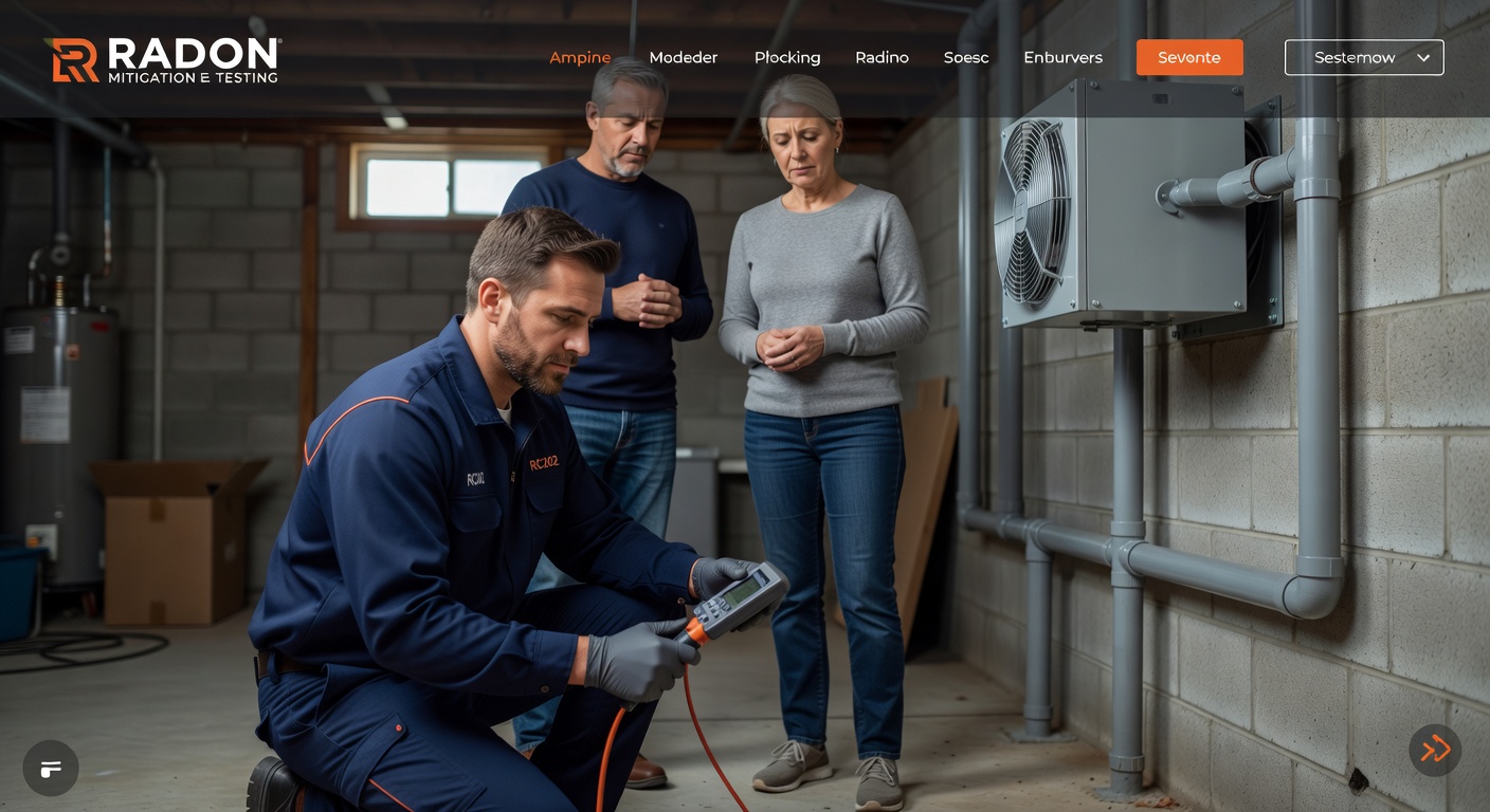 radon testing technician Ohio home inspection
