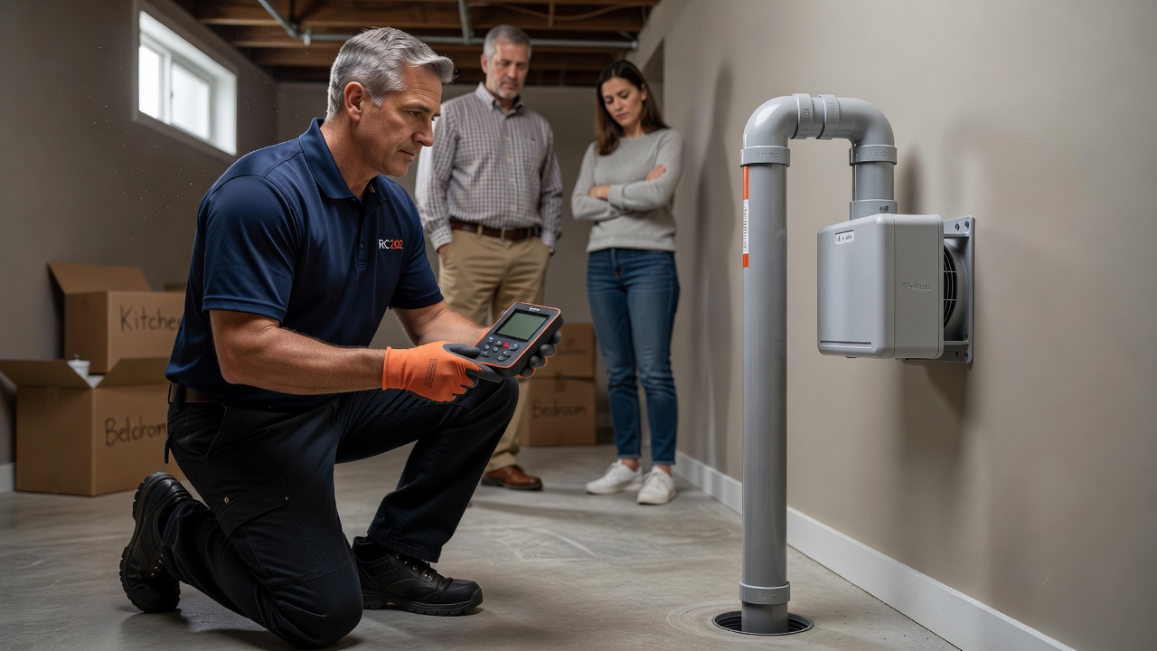 radon test continuous monitor real estate inspection