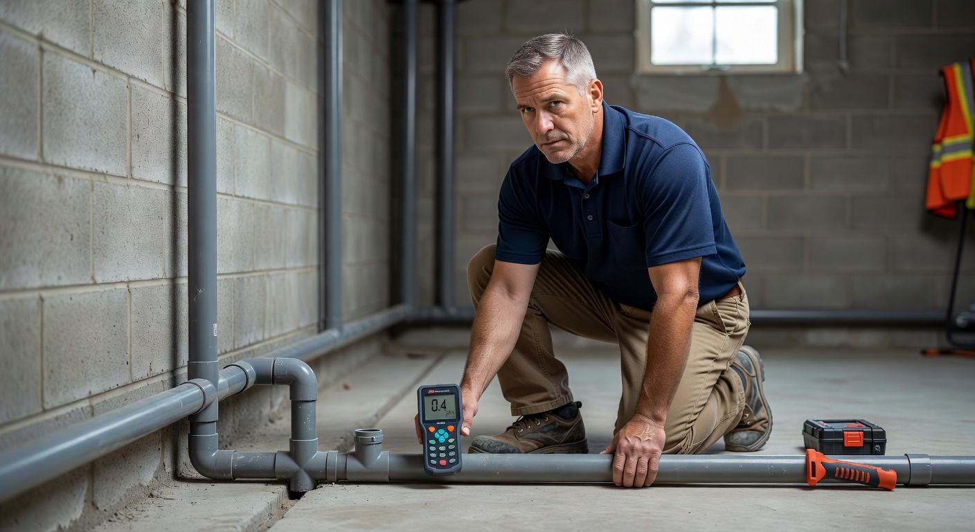 radon mitigation contractor measuring pCi/L levels