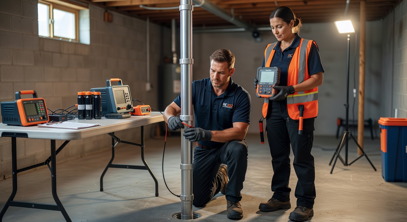 Radon Mitigation team professional environment