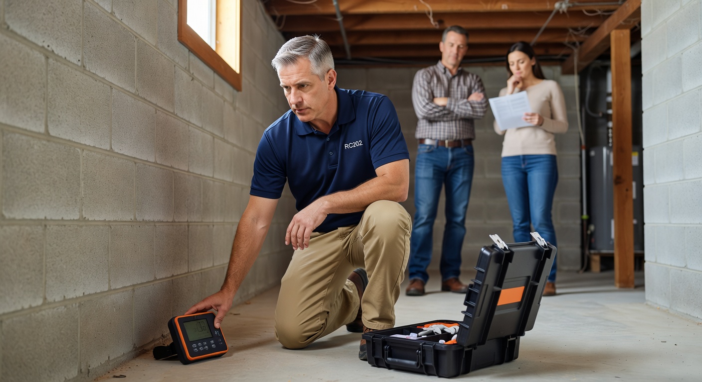 radon test kit professional inspector Ohio home