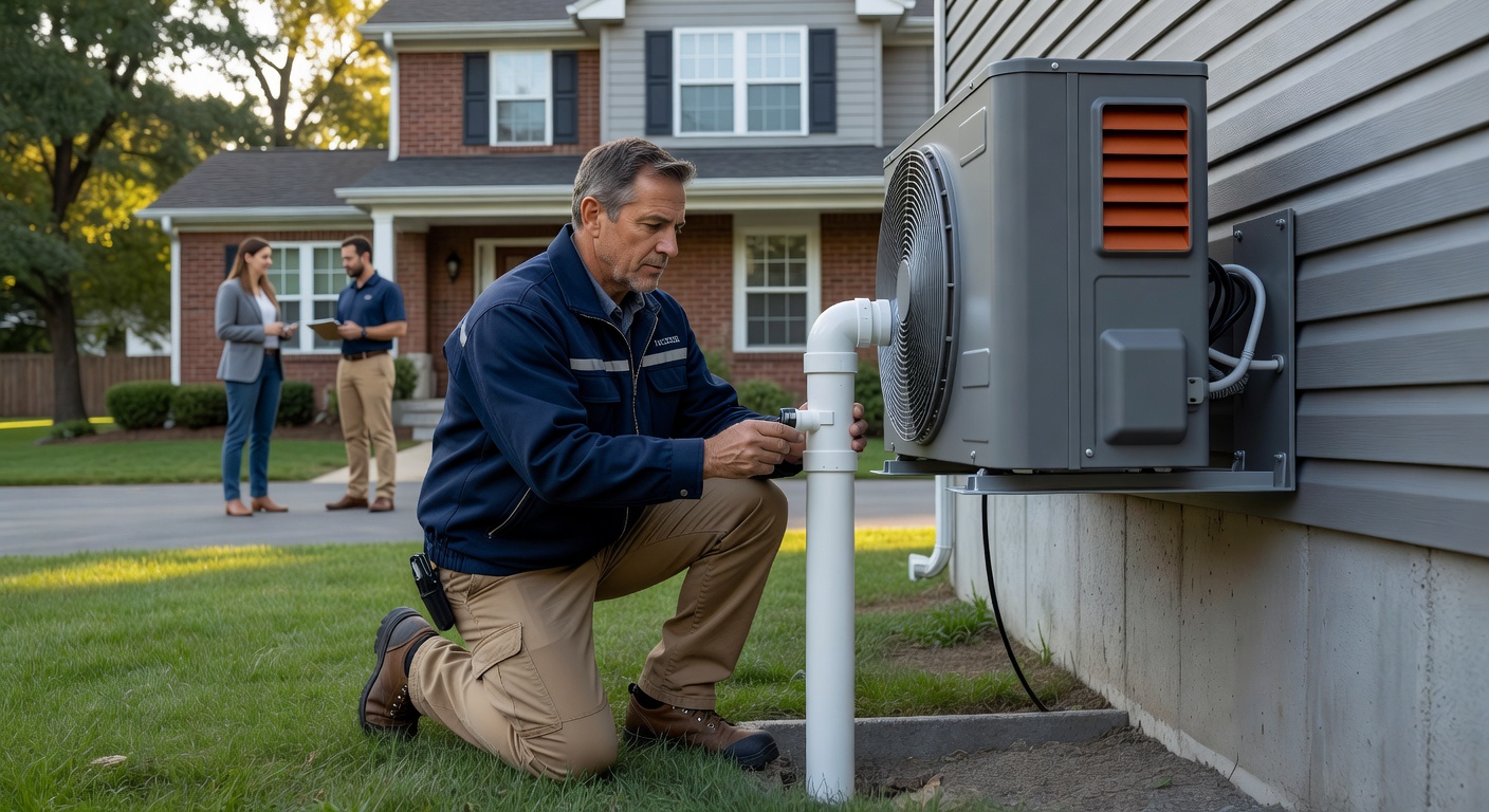 radon mitigation pipe exterior fan house Ohio