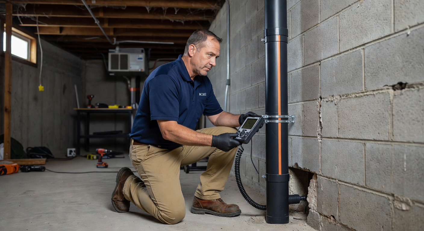 licensed radon mitigation technician Ohio home