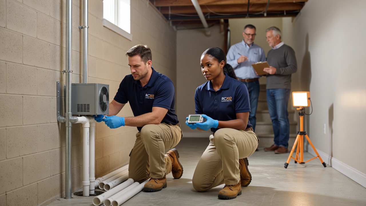 Radon Mitigation team professional environment