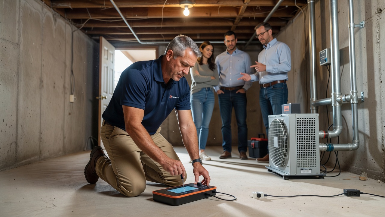 radon test continuous monitor professional inspection