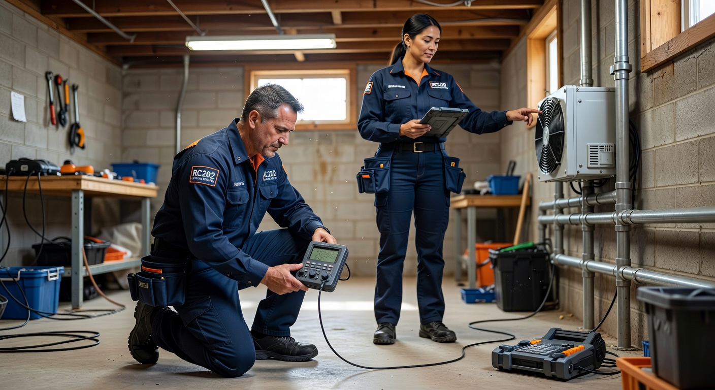 Radon Mitigation team professional environment