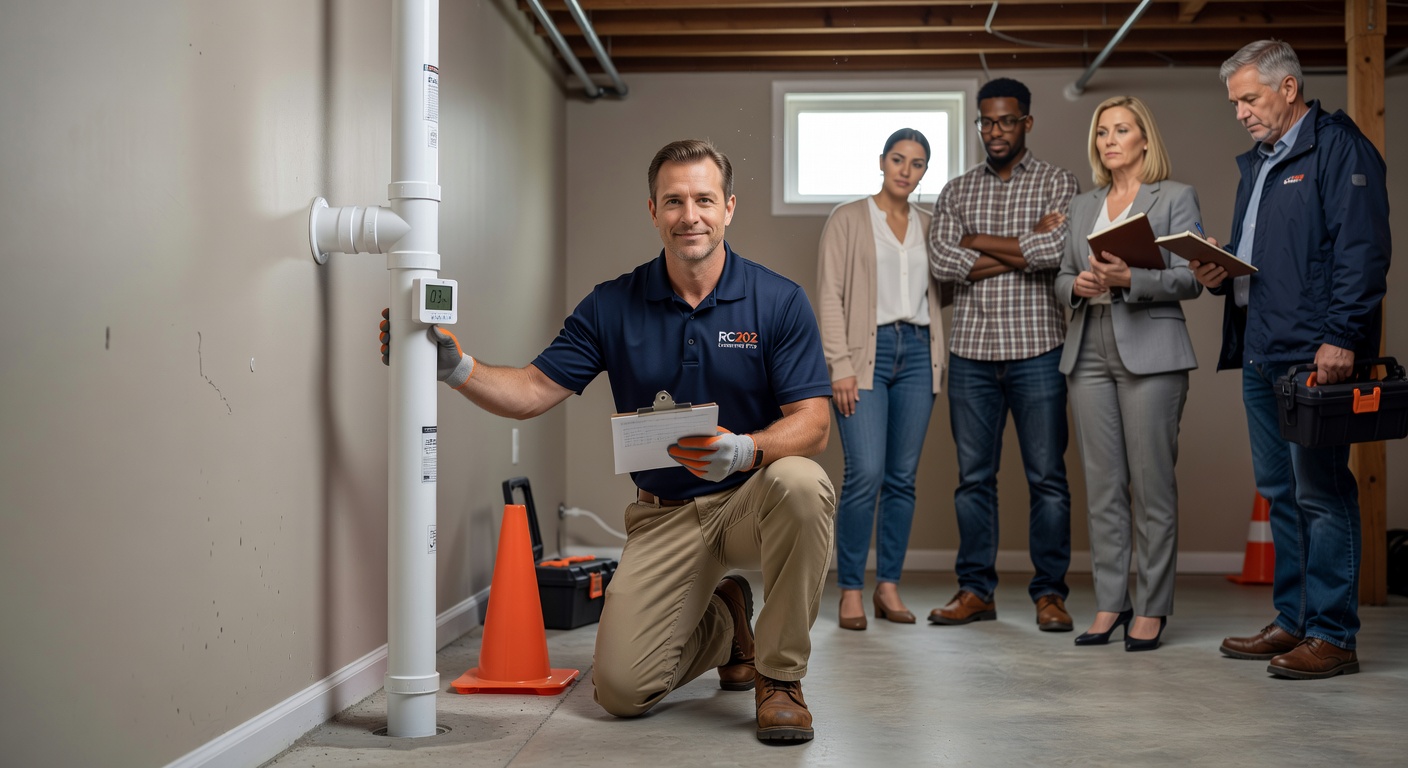 Ohio family safe home radon mitigation completed