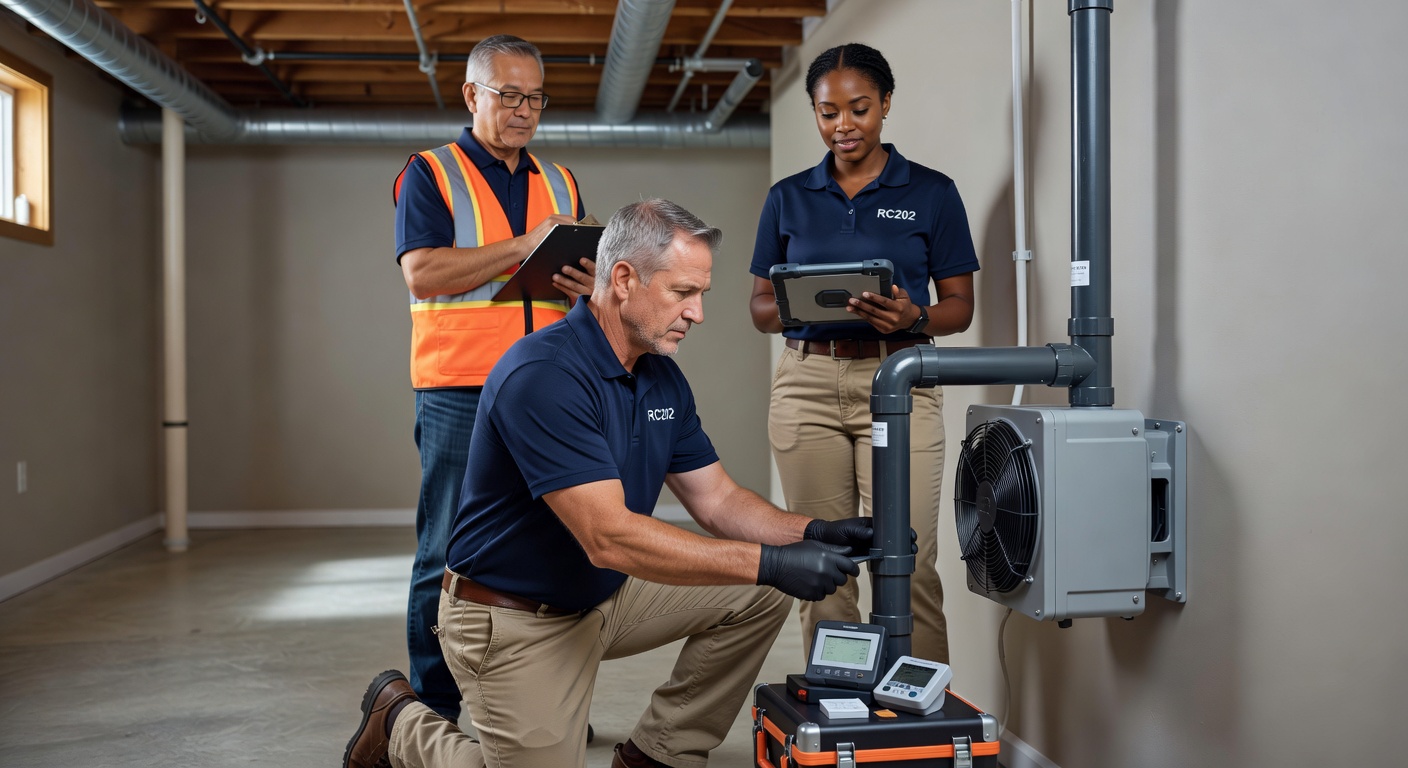 licensed radon mitigation contractor Ohio professional team