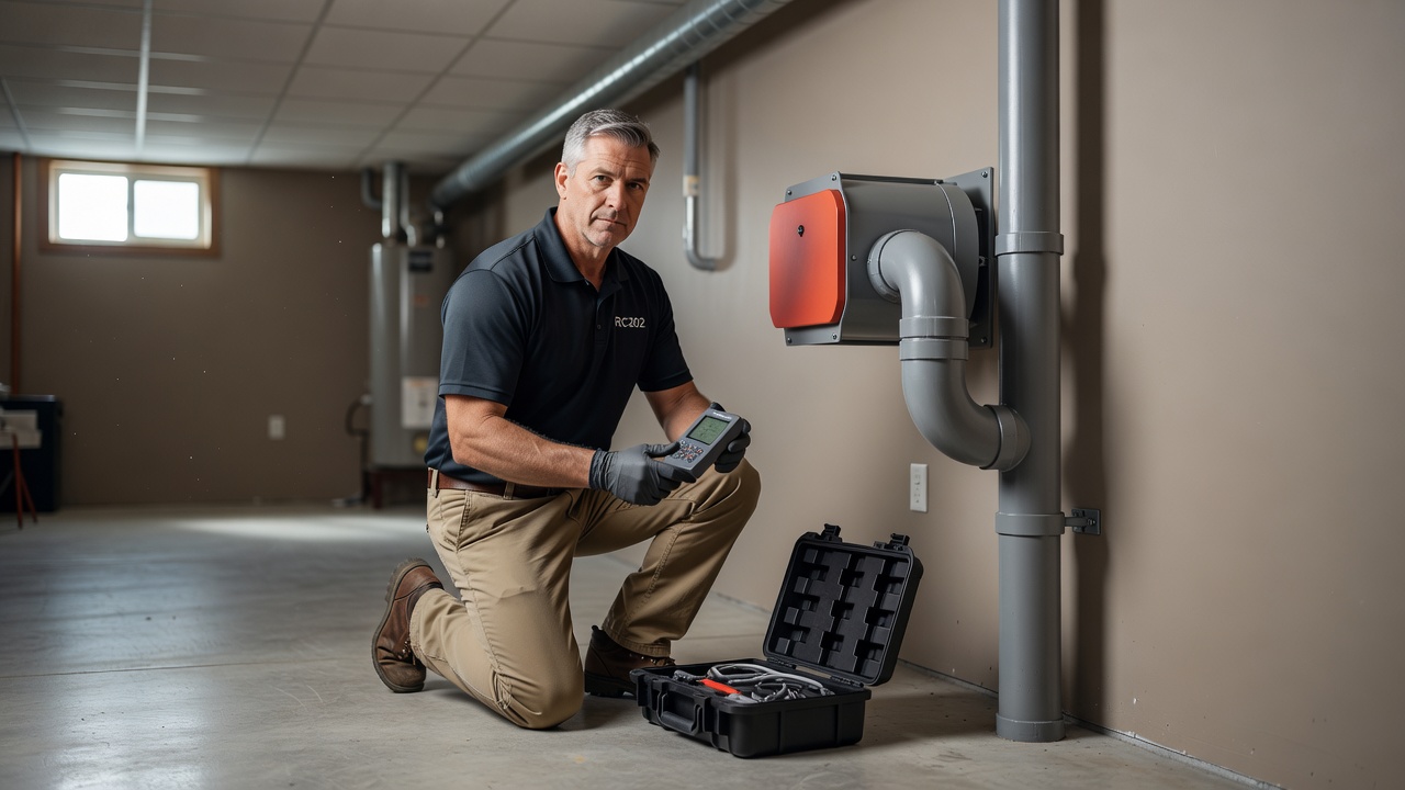 licensed radon technician testing equipment Ohio