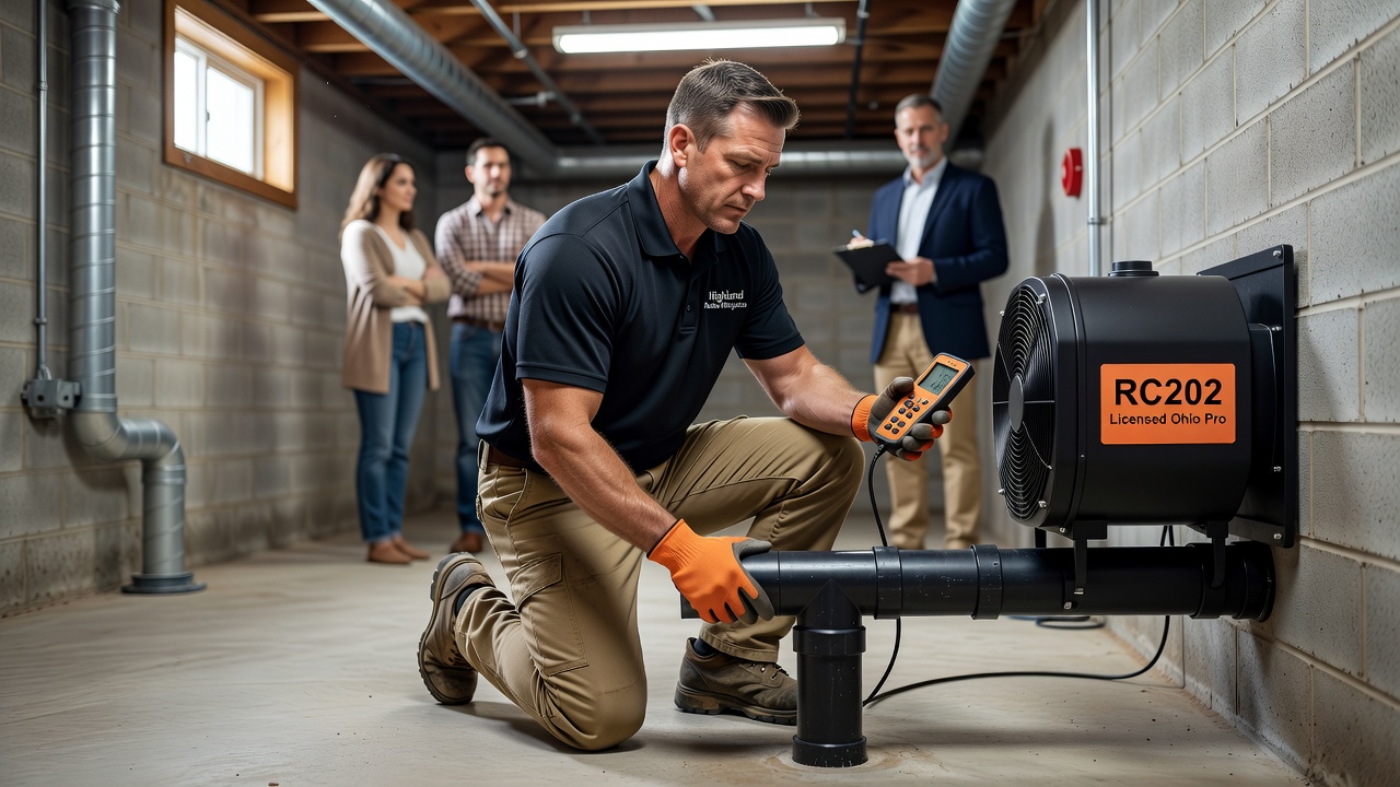 Radon Mitigation Highland OH | Licensed RC202 Pros