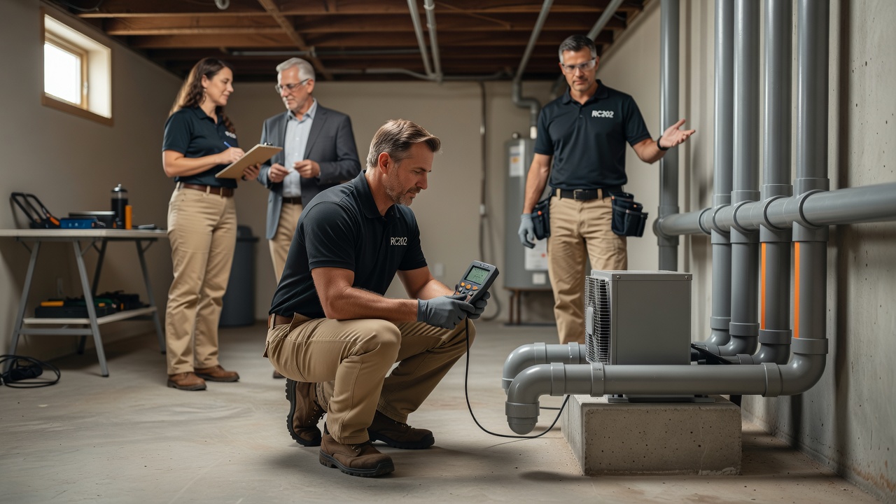Radon Mitigation team professional environment