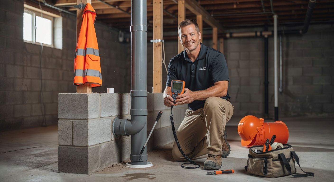 licensed radon mitigation technician Ohio home