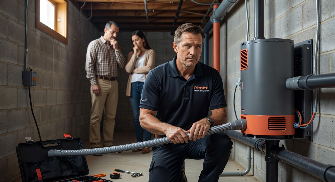Radon Mitigation professional Olmsted
