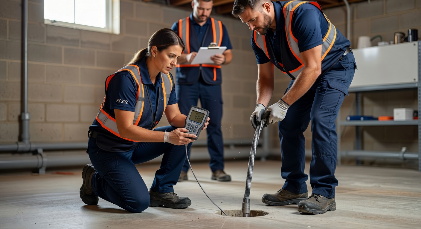 Radon Mitigation team professional environment