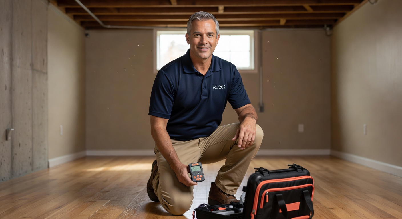 radon test kit professional inspector Ohio home